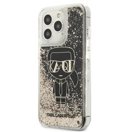 Karl Lagerfeld Liquid Glitter Gatsby dėklas iPhone 13 Pro Max - juodas