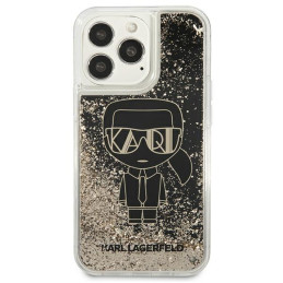 Karl Lagerfeld Liquid Glitter Gatsby dėklas iPhone 13 Pro Max - juodas