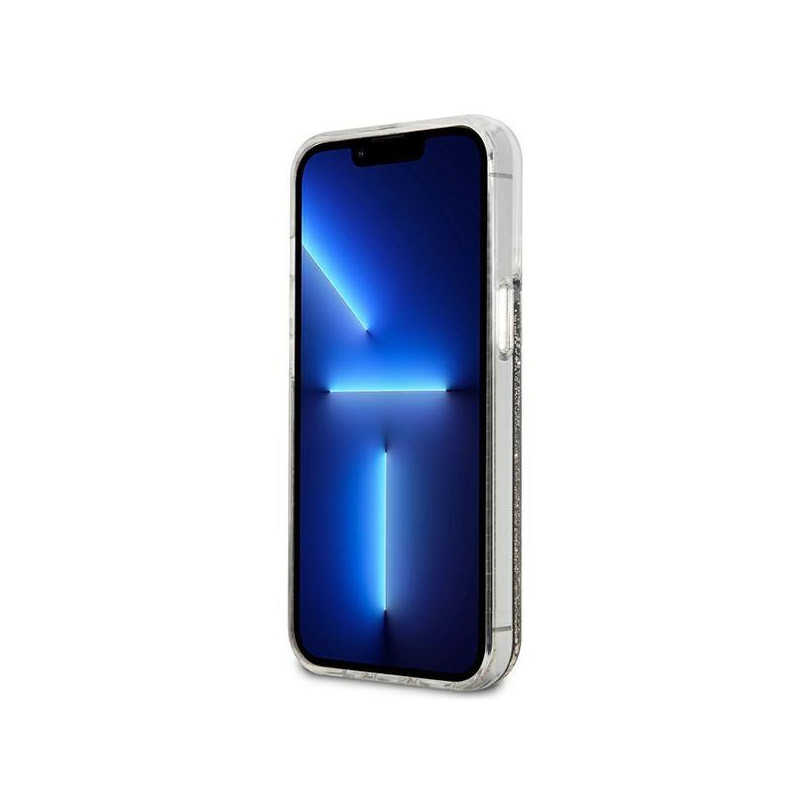 Karl Lagerfeld Liquid Glitter Gatsby dėklas iPhone 13 Pro Max - juodas