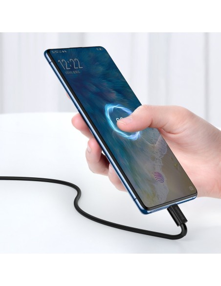 Puikus kabelis USB microUSB laidas greitam įkrovimui 2A 1m juodas