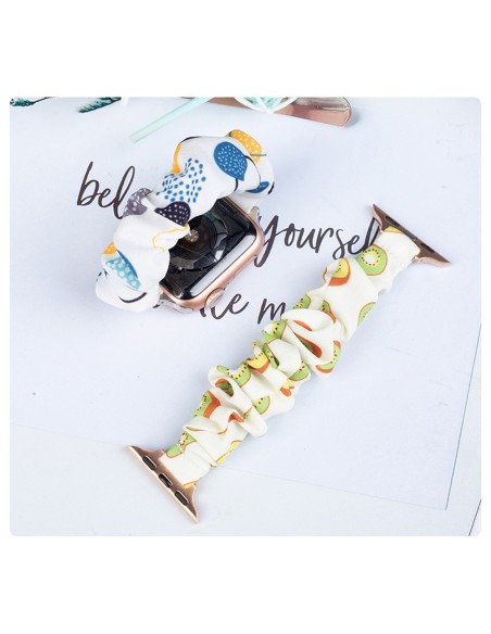 Audinio juosta laikrodžiui 7 / 6 / 5 / 4 / 3 / 2 / SE (41 / 40 / 38 mm) apyrankės kiwi elastinė juosta