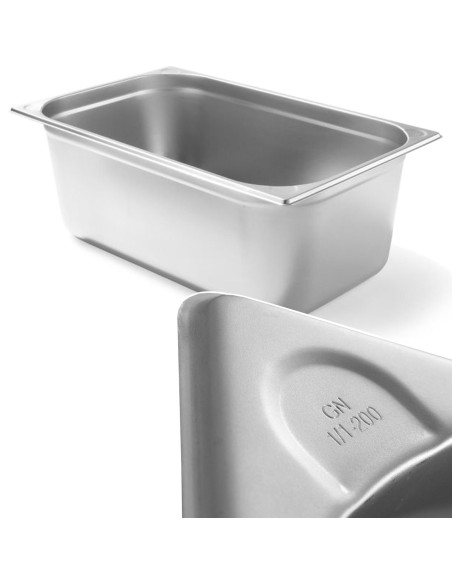 Kitchen Line GN 1/1 plieninis konteineris, aukštis 200 mm - Hendi 806159 Kitchen Line GN 1/1 plieninis konteineris, aukštis 200 mm - Hendi 806159