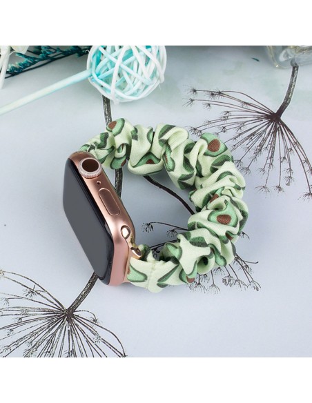 Audinio juosta laikrodžiui 7 / 6 / 5 / 4 / 3 / 2 / SE (45 / 44 / 42 mm) apyrankės apyrankė avokado elastinė juosta apyra...