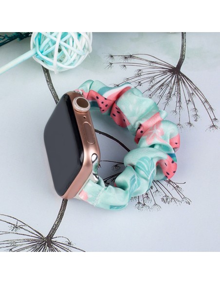 Audinio juosta laikrodžiui 7 / 6 / 5 / 4 / 3 / 2 / SE (45 / 44 / 42 mm) apyrankės apyrankės elastinė juosta arbūzas