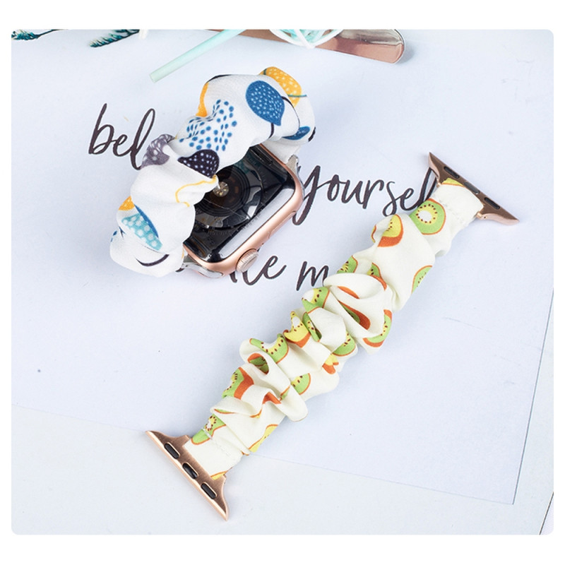 Audinio juosta laikrodžiui 7 / 6 / 5 / 4 / 3 / 2 / SE (45 / 44 / 42 mm) apyrankės apyrankės elastinė juosta arbūzas