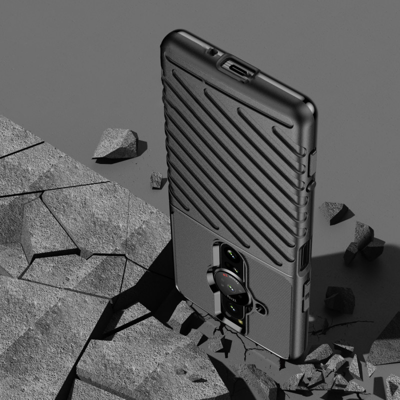 Thunder Case lankstus šarvuotas dangtelis, skirtas Sony Xperia Pro-I juodas
