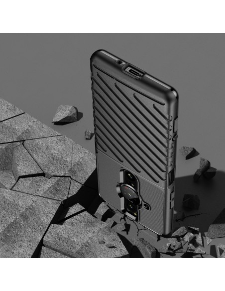 Thunder Case lankstus šarvuotas dangtelis, skirtas Sony Xperia Pro-I juodas Thunder Case lankstus šarvuotas dangtelis, skirtas Sony Xperia Pro-I juodas