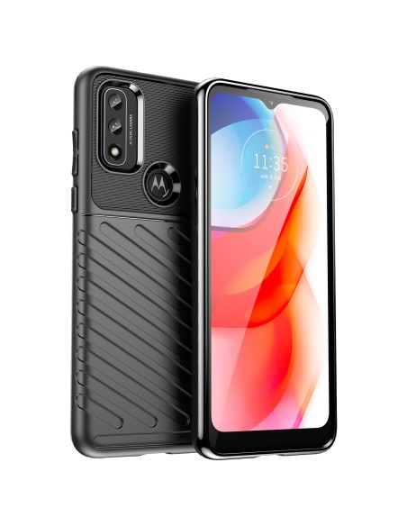 Thunder Case lankstus šarvuotas dėklo dangtelis, skirtas Motorola Moto G Play 2022 juodas