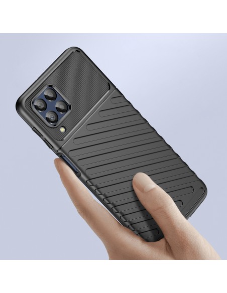 Thunder Case lankstus šarvuotas dangtelis Samsung Galaxy M53 5G juodas