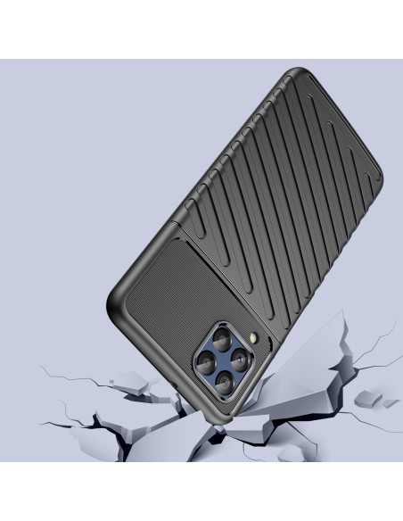 Thunder Case lankstus šarvuotas dangtelis Samsung Galaxy M53 5G juodas