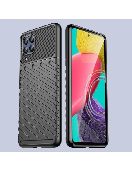 Thunder Case lankstus šarvuotas dangtelis Samsung Galaxy M53 5G juodas