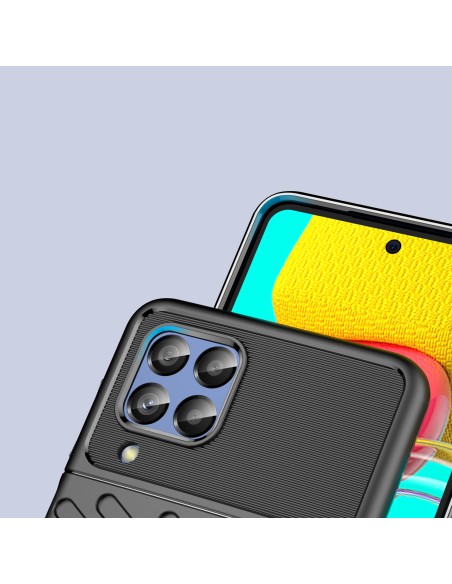 Thunder Case lankstus šarvuotas dangtelis Samsung Galaxy M53 5G juodas