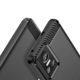 Carbon Case lankstus dangtelis Realme GT Neo 3 juodas