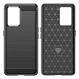 Carbon Case lankstus dangtelis Realme GT Neo 3 juodas