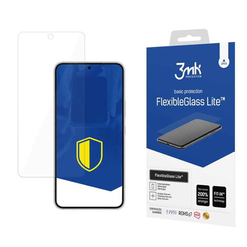 3mk FlexibleGlass Lite™ hibridinis stiklas, skirtas Samsung Galaxy S22 5G