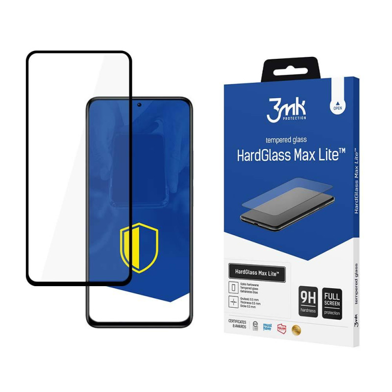 9H 3mk HardGlass Max Lite™ stiklas ant Xiaomi Redmi Note 11 Pro 4G / 5G