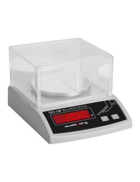 Tikslios laboratorinės svarstyklės su stikliniu dangteliu ir LED ekranu 2000g / 0,01g Tikslios laboratorinės svarstyklės su stikliniu dangteliu ir LED ekranu 2000g / 0,01g