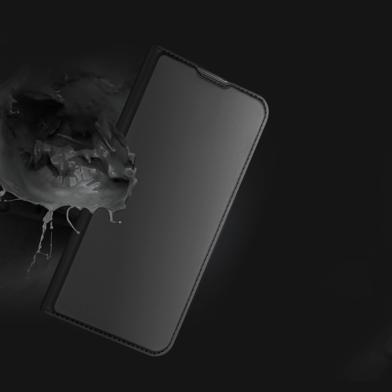Dux Ducis Skin Pro dėklo dėklo dangtelis su atvartu, skirtas Honor Magic 4 Pro juodas