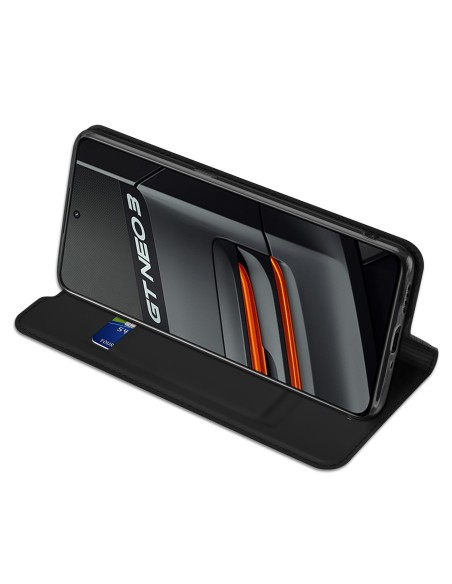 Dux Ducis Skin Pro dėklo dėklo dangtelis su atvartu, skirtas Realme GT Neo 3 juodas Dux Ducis Skin Pro dėklo dėklo dangtelis su atvartu, skirtas Realme GT Neo 3 juodas