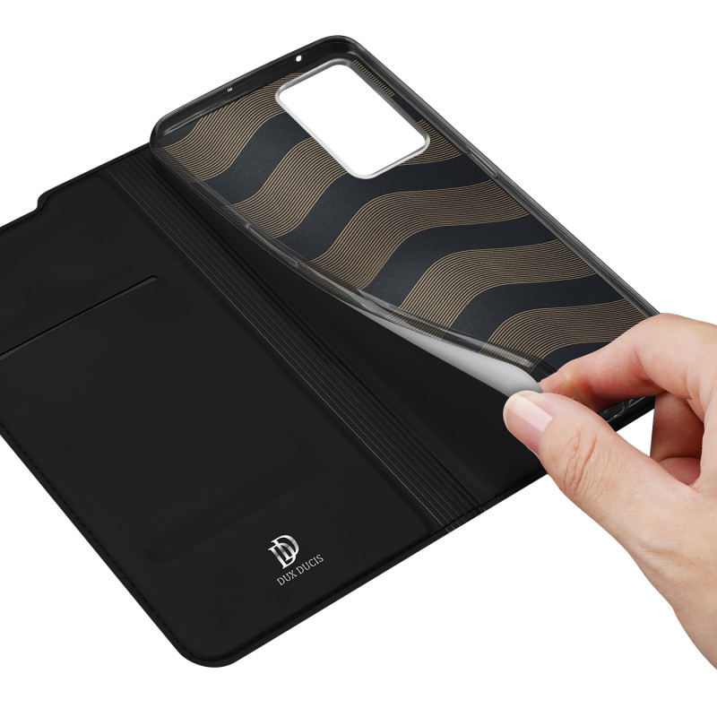 Dux Ducis Skin Pro dėklo dėklo dangtelis su atvartu, skirtas Realme GT Neo 3 juodas