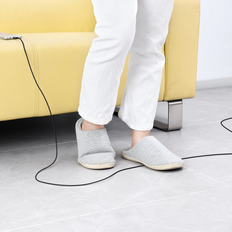 Puikus kabelis USB microUSB laidas greitam įkrovimui 2A 1m juodas