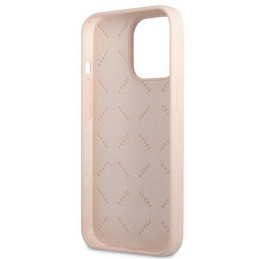 Guess Silicone Triangle dėklas, skirtas iPhone 13 Pro / iPhone 13 - rožinis