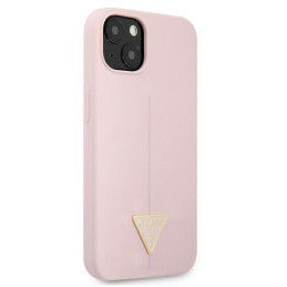 Guess Silicone Triangle dėklas iPhone 13 - violetinis