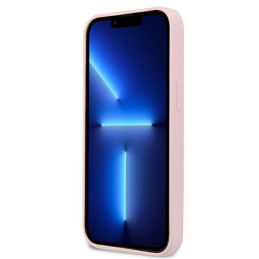 Guess Silicone Triangle dėklas iPhone 13 - violetinis