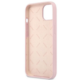 Guess Silicone Triangle dėklas iPhone 13 - violetinis