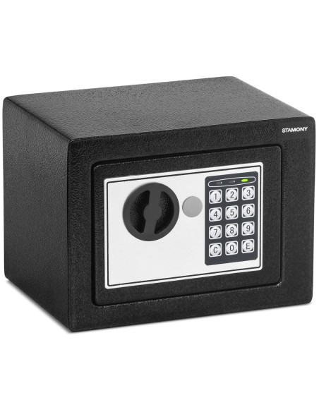Namų elektroninis seifas kodui ir raktui 23x17x17 cm Namų elektroninis seifas kodui ir raktui 23x17x17 cm