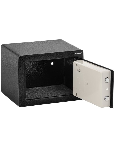 Namų elektroninis seifas kodui ir raktui 23x17x17 cm Namų elektroninis seifas kodui ir raktui 23x17x17 cm
