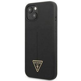 Guess Silicone Triangle dėklas iPhone 13 mini - juodas