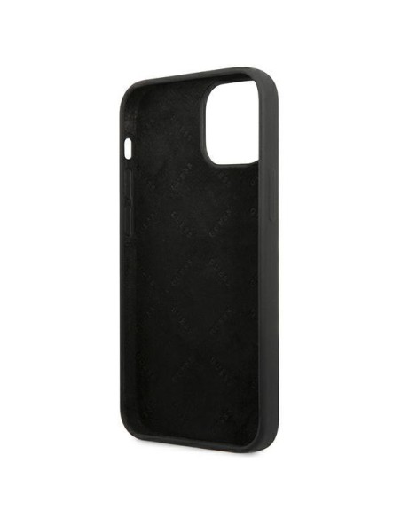 Guess Silicone Triangle dėklas iPhone 13 mini - juodas