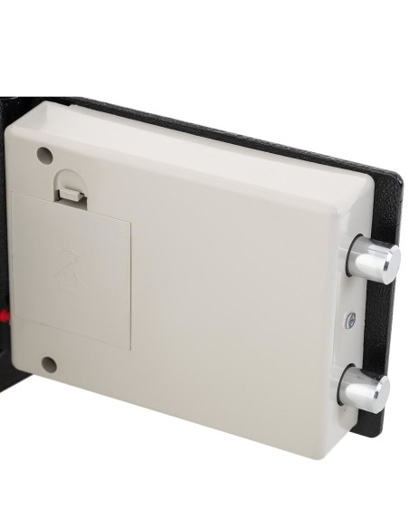 Namų elektroninis seifas kodui ir raktui 23x17x17 cm Namų elektroninis seifas kodui ir raktui 23x17x17 cm