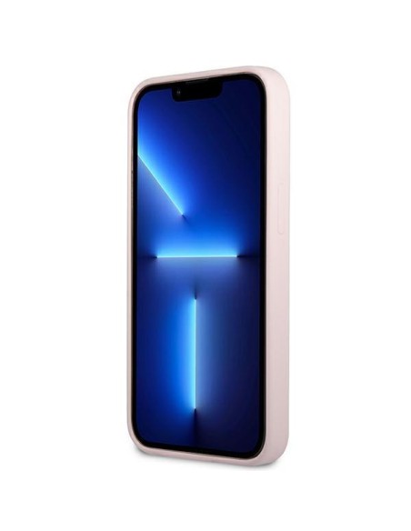 Guess Silicone Triangle dėklas, skirtas iPhone 13 Pro Max - violetinė