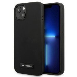 Karl Lagerfeld Silicone Plaque dėklas iPhone 13 - juodas