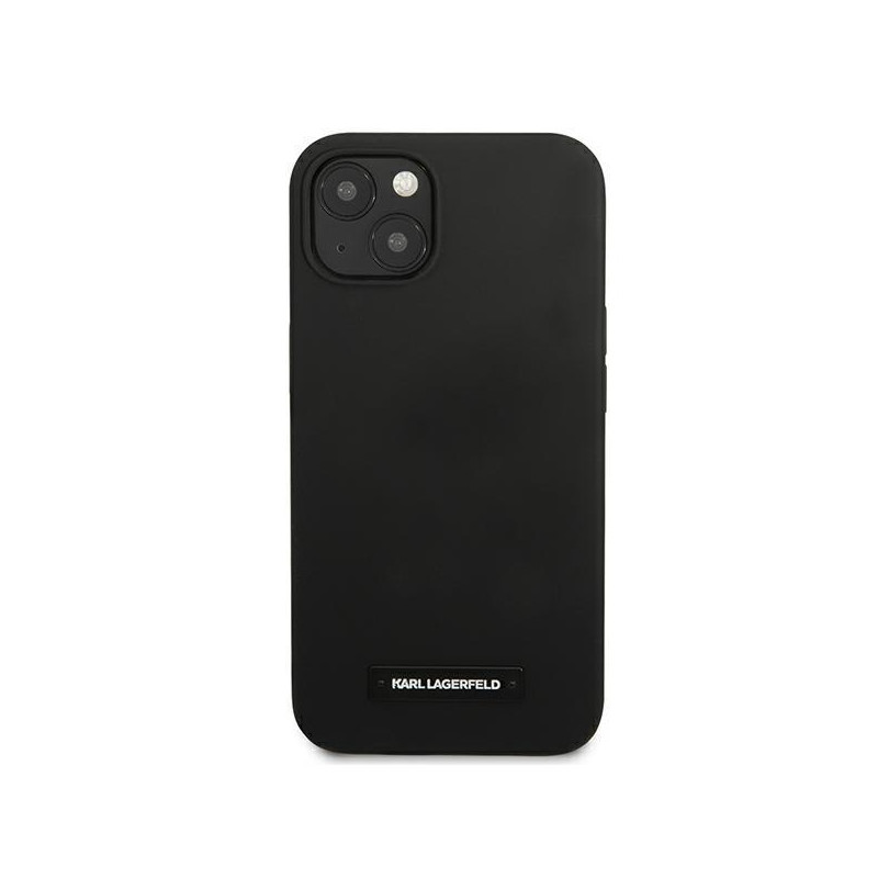 Karl Lagerfeld Silicone Plaque dėklas iPhone 13 mini - juodas