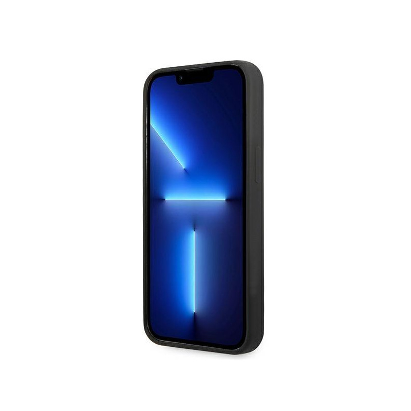 Karl Lagerfeld Silicone Plaque dėklas iPhone 13 Pro Max - juodas