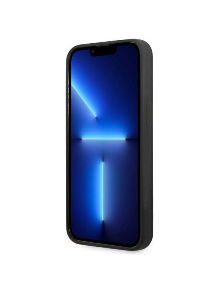 Karl Lagerfeld Silicone Plaque dėklas iPhone 13 Pro Max - juodas Karl Lagerfeld Silicone Plaque dėklas iPhone 13 Pro Max - juodas
