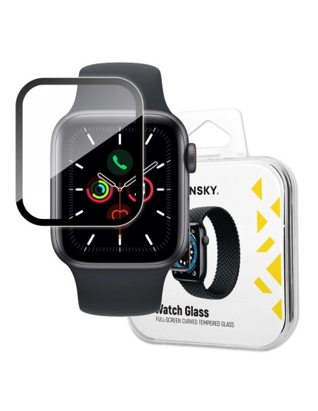 Wozinsky Watch Glass hibridinis stiklas, skirtas Apple Watch 6 44mm / Watch 5 44mm / Watch 4 44mm / Watch SE 44mm juodas Wozinsky Watch Glass hibridinis stiklas, skirtas Apple Watch 6 44mm / Watch 5 44mm / Watch 4 44mm / Watch SE 44mm juodas