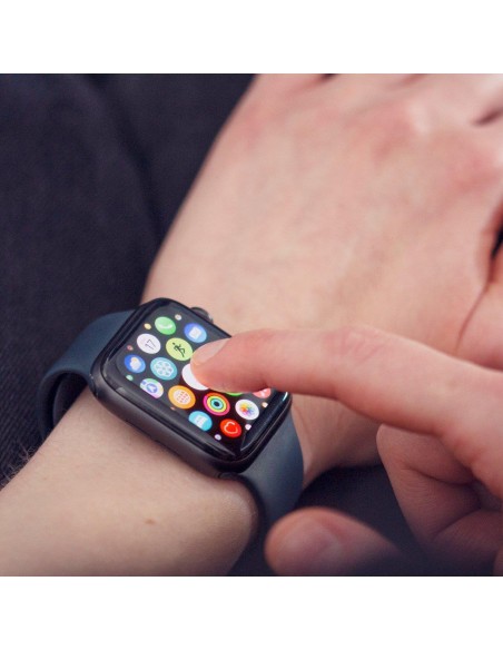 Wozinsky Watch Glass hibridinis stiklas, skirtas Apple Watch 6 44mm / Watch 5 44mm / Watch 4 44mm / Watch SE 44mm juodas Wozinsky Watch Glass hibridinis stiklas, skirtas Apple Watch 6 44mm / Watch 5 44mm / Watch 4 44mm / Watch SE 44mm juodas