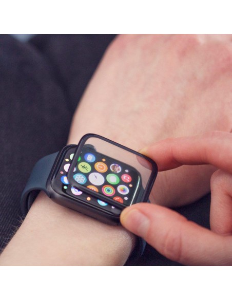 Wozinsky Watch Glass hibridinis stiklas, skirtas Apple Watch 6 44mm / Watch 5 44mm / Watch 4 44mm / Watch SE 44mm juodas Wozinsky Watch Glass hibridinis stiklas, skirtas Apple Watch 6 44mm / Watch 5 44mm / Watch 4 44mm / Watch SE 44mm juodas