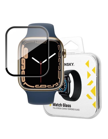 Wozinsky Watch Glass hibridinis stiklas skirtas Apple Watch 7/ 8/ 9 45 mm juodas Wozinsky Watch Glass hibridinis stiklas skirtas Apple Watch 7/ 8/ 9 45 mm juodas