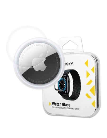 Wozinsky Watch Glass hibridinis stiklas, skirtas AirTag juodai Wozinsky Watch Glass hibridinis stiklas, skirtas AirTag juodai