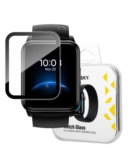 Wozinsky Watch Glass hibridinis stiklas, skirtas Realme Watch 2 juodas Wozinsky Watch Glass hibridinis stiklas, skirtas Realme Watch 2 juodas