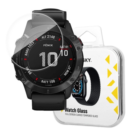 Wozinsky Watch Glass hibridinis stiklas, skirtas Garmin Fenix 6X Pro skaidrus Wozinsky Watch Glass hibridinis stiklas, skirtas Garmin Fenix 6X Pro skaidrus