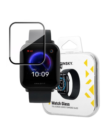 Wozinsky Watch Glass hibridinis stiklas, skirtas Xiaomi Amazfit Bip U juodas Wozinsky Watch Glass hibridinis stiklas, skirtas Xiaomi Amazfit Bip U juodas
