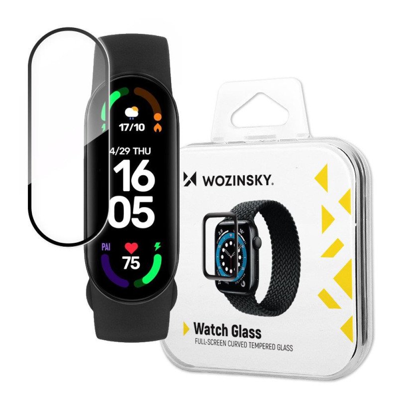Wozinsky Watch Glass hibridinis stiklas, skirtas Xiaomi Mi Band 6 juodas Wozinsky Watch Glass hibridinis stiklas, skirtas Xiaomi Mi Band 6 juodas