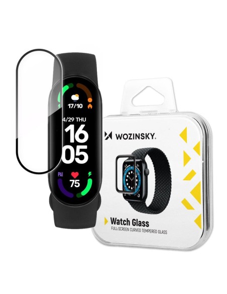 Wozinsky Watch Glass hibridinis stiklas, skirtas Xiaomi Mi Band 6 juodas Wozinsky Watch Glass hibridinis stiklas, skirtas Xiaomi Mi Band 6 juodas