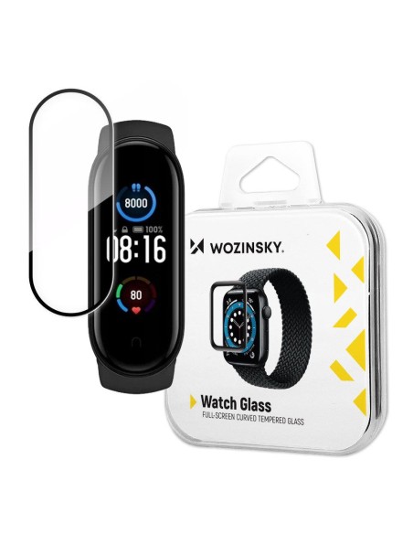 Wozinsky Watch Glass hibridinis stiklas, skirtas Xiaomi Mi Band 5 juodas Wozinsky Watch Glass hibridinis stiklas, skirtas Xiaomi Mi Band 5 juodas